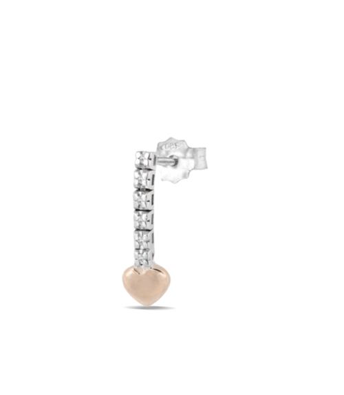 Mono orecchino Mycharm Donna  in   Oro Diamante 0.03