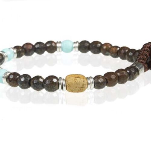 Bracciale Gerba Uomo  in   Argento   WBROWN03