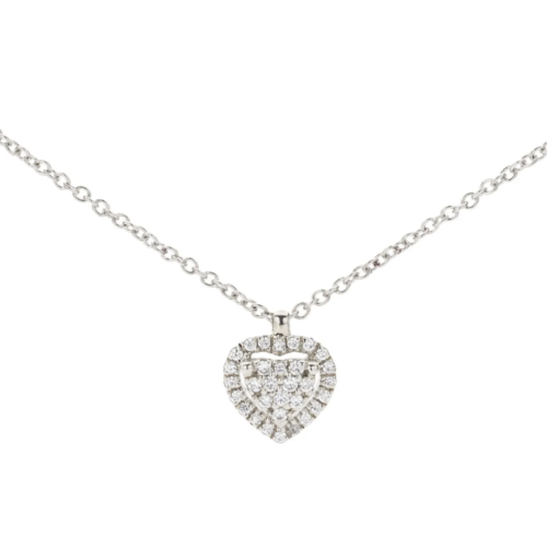 Collana Buonocore Donna  in   Oro bianco Diamante 0.28