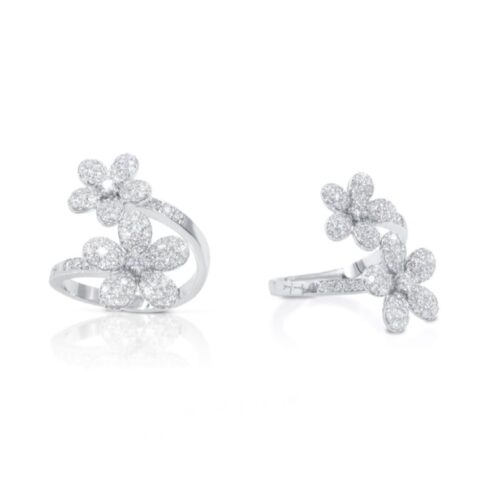 Anello Gianni Carità Donna  in   Oro bianco Diamante 1.24