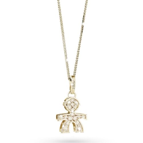 Collana Le Bebé Donna I Pavè in   Oro giallo Diamante