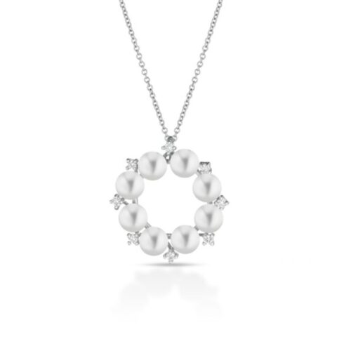 Collana Coscia Perle Donna  in   Oro Perla
