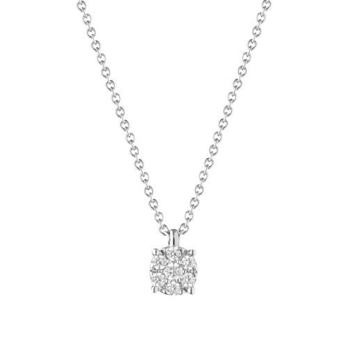 Collana Buonocore Donna ILLUSION in   Oro bianco Diamante 0.20 385CO1DW