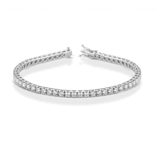 Bracciale Artigianale Unisex  in   Oro bianco Diamante 0.80 BRPIR080-17