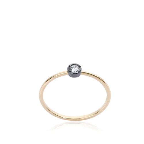 Anello Burato Donna  in   Oro giallo Diamante  CQ609154