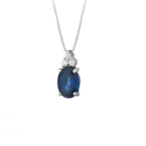 Collana Artigianale Donna  in   Oro Zaffiro 0.57 CIOKATE07Z/1