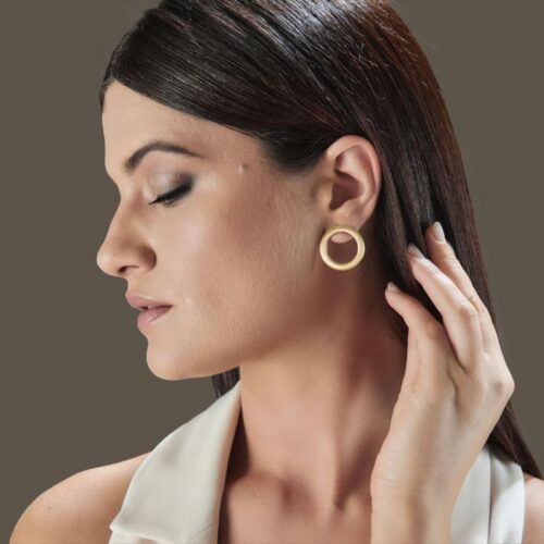 Orecchini Aquaforte Donna Cerchi Vintage in   Argento - immagine 2
