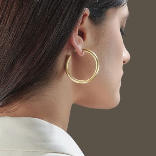 Orecchini Aquaforte Donna Cerchi Vintage in   Argento - immagine 2
