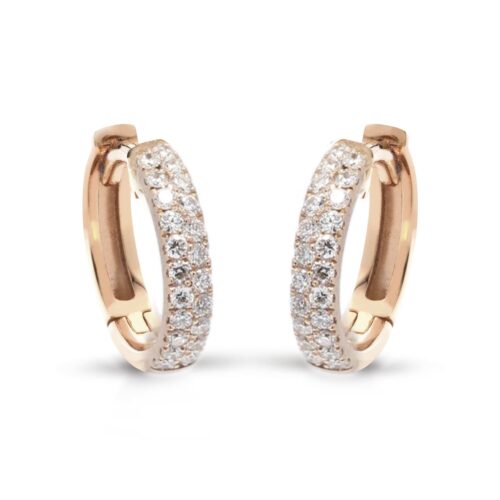 Orecchini Buonocore Donna  in   Oro rosa Diamante 0.25