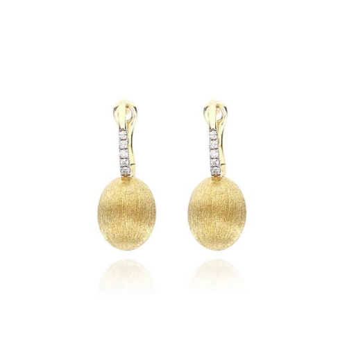Orecchini Nanis Donna Ciliegine in   Oro Diamante 0.04