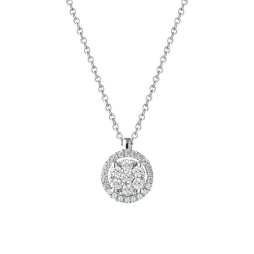 Collana Buonocore Donna ILLUSION in   Oro bianco Diamante