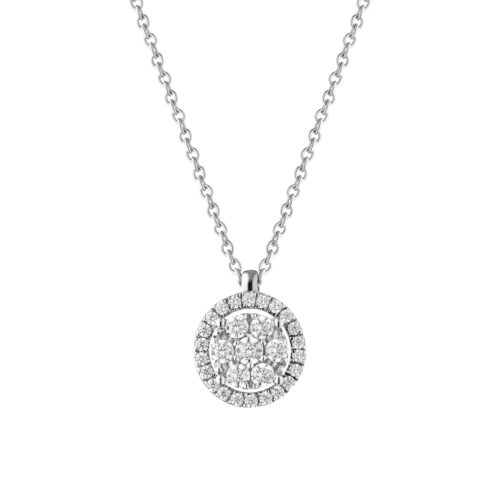 Collana Buonocore Donna ILLUSION in   Oro bianco Diamante