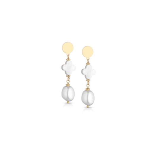 Orecchini Glamour Donna  in   Argento Perla