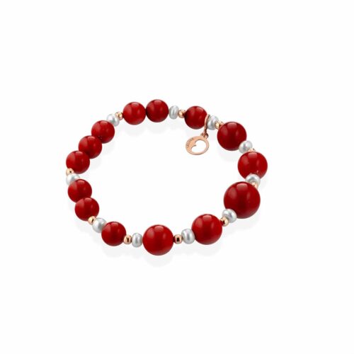 Bracciale Glamour Donna  in   Corallo Perla