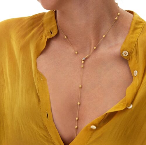 Collana Nanis Donna Soffio in   Oro giallo Diamante 0.08 - immagine 4