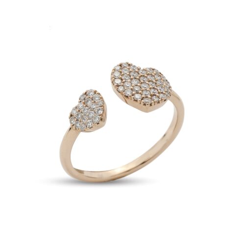Anello Buonocore Donna  in   Oro rosa Diamante 0.43