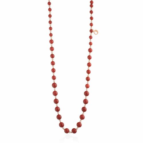 Collana Glamour Donna  in   Argento Perla