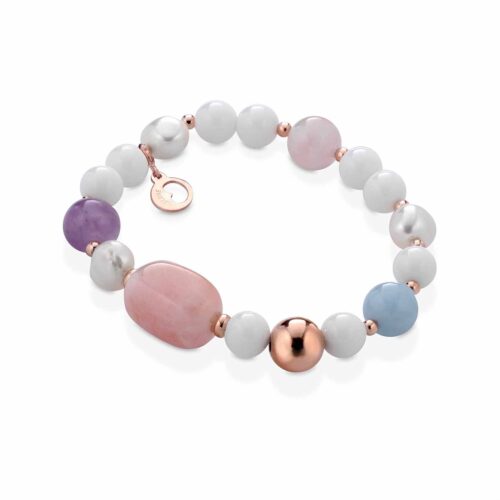 Bracciale Glamour Donna Violetta Silver in   Argento Perla