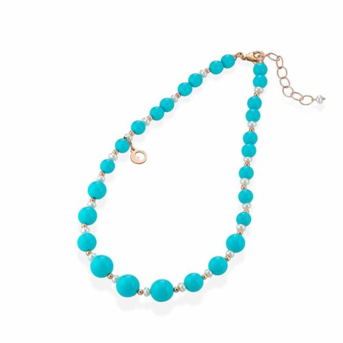 Collana Glamour Donna  in   Argento Perla