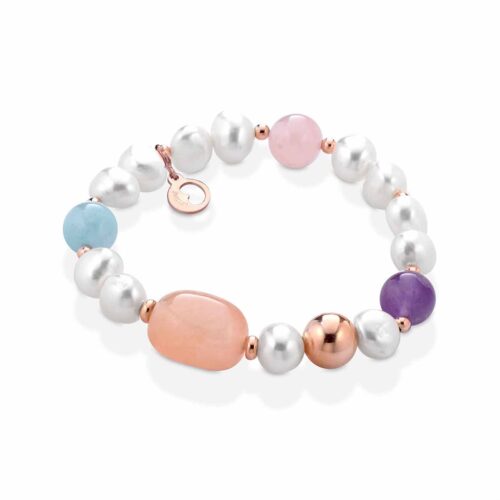 Bracciale Glamour Donna Violetta Silver in   Argento Perla
