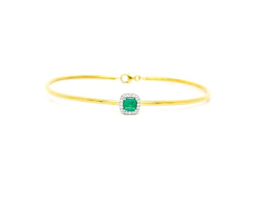 Bracciale Artigianale Donna  in   Oro giallo Diamante 0.14