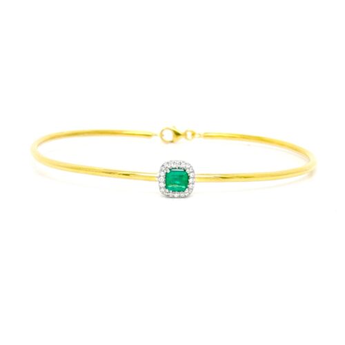 Bracciale Artigianale Donna  in   Oro giallo Diamante 0.14