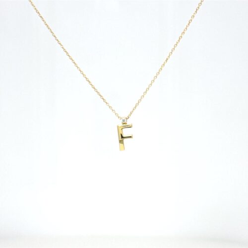 Collana Donna  in   Oro giallo Diamante 0.01