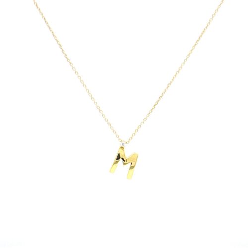 Collana Donna  in   Oro giallo Diamante 0.01
