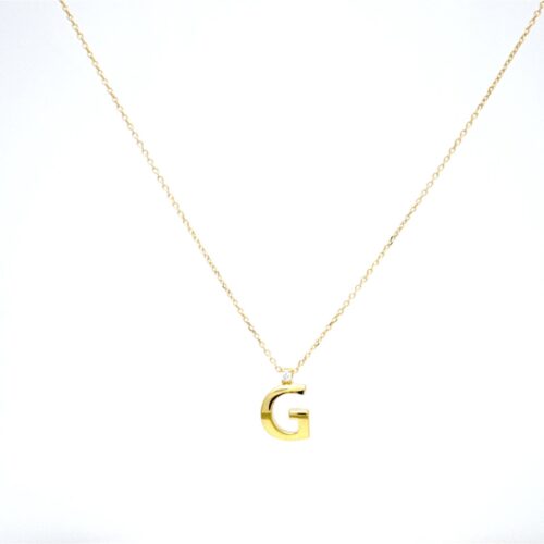 Collana Donna  in   Oro giallo Diamante 0.01