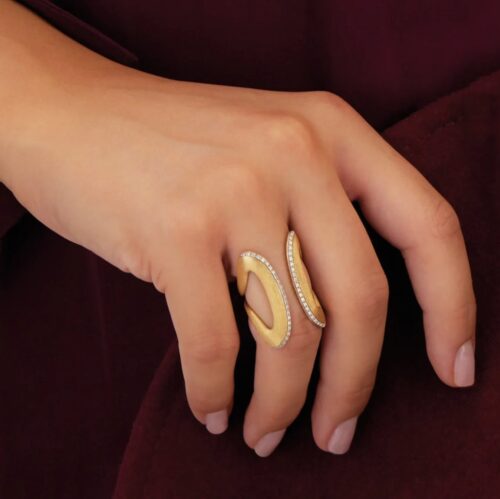 Anello Nanis Donna Libera in   Oro giallo Diamante 0.23 - immagine 3