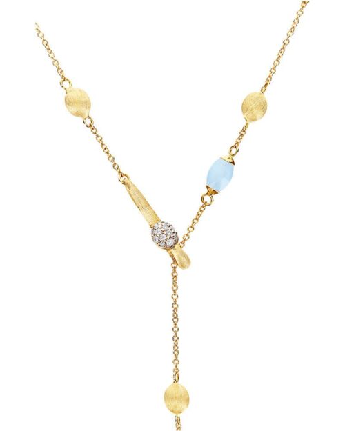 Collana Nanis Donna Soffio in   Oro giallo Acquamarina 6 - immagine 2
