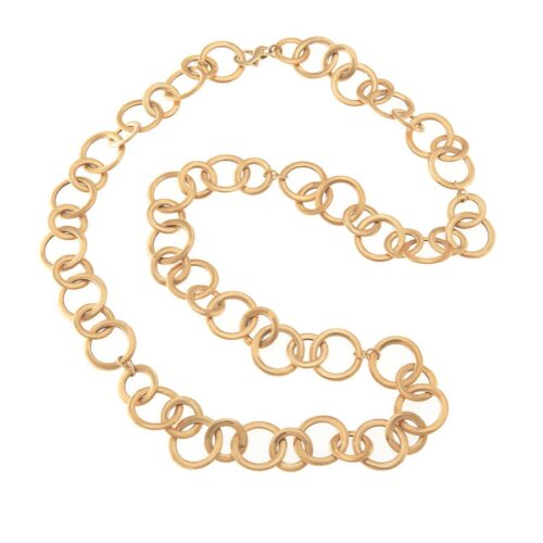 Collana Aquaforte Donna Cerchi Vintage in   Argento