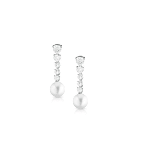 Orecchini Glamour Donna  in   Argento Zircone