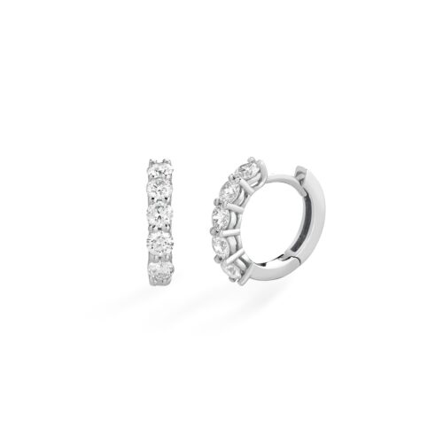 Orecchini Buonocore Donna  in   Oro bianco Diamante 0.50