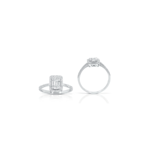 Anello Gianni Carità Donna  in   Oro Diamante 0.30