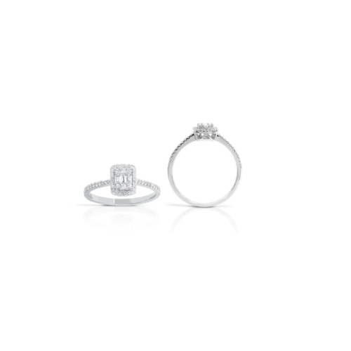 Anello Gianni Carità Donna  in   Oro Diamante 0.22