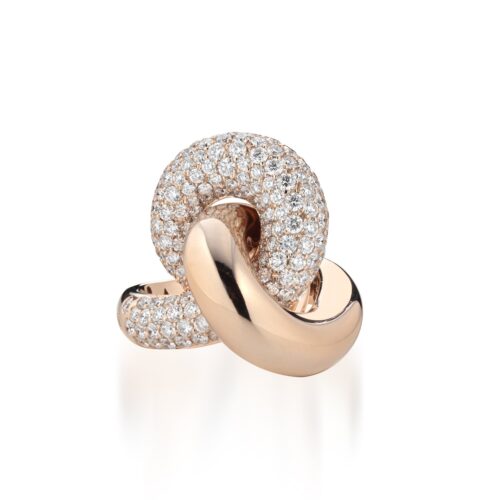 Anello Buonocore Donna Knot-nodo in Oro Diamante 1218A01DP - immagine 2