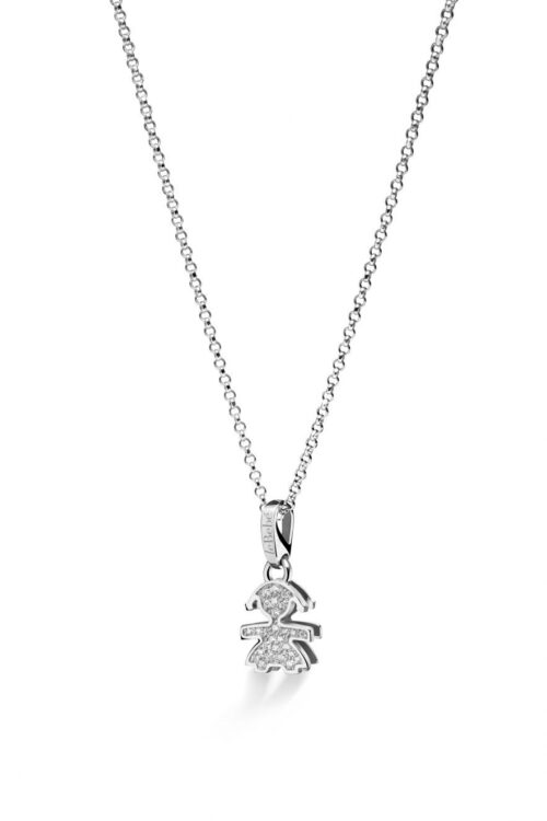 Collana Le Bebé Donna in Oro bianco Diamante LBB154