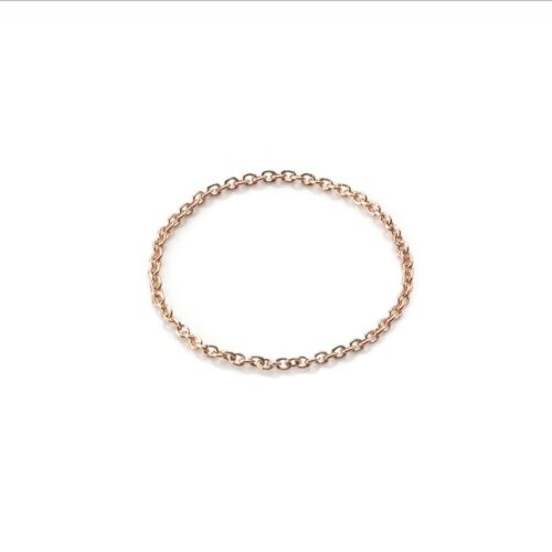 Anello Burato Donna Linee ed Archi in Oro rosa BN971