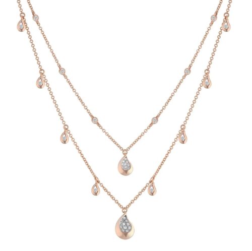 Collana Buonocore Donna in Oro rosa Diamante 1508C01DP