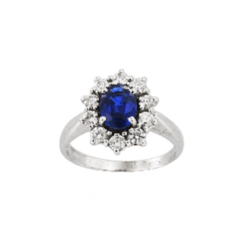 Anello Gianni Carità Donna  in   Oro bianco Diamante 0.05