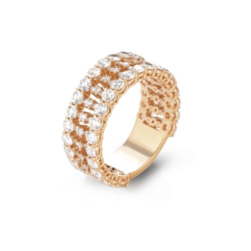 Anello Buonocore Donna  in   Oro rosa Diamante 2.61