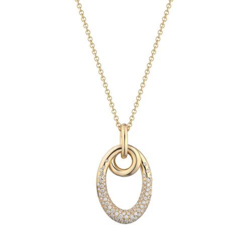 Collana Buonocore Donna Loop in   Oro Diamante 0.86