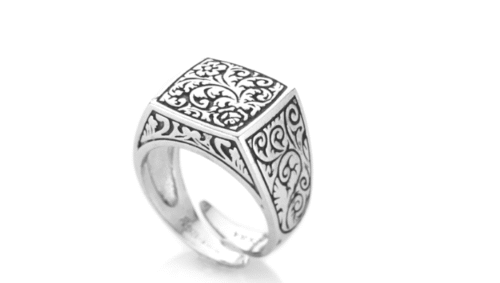 Anello Gerba Uomo Chevalier in Argento 390/1