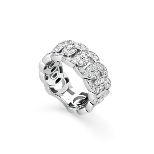 Anello Buonocore Donna  in   Oro bianco Diamante 0.70