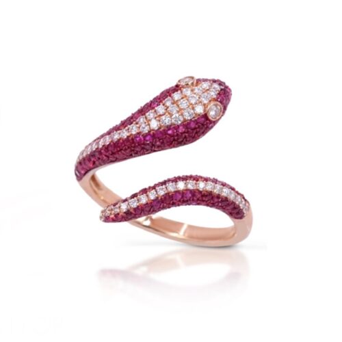 Anello Gianni Carità Donna Positano in   Oro Diamante 0.34