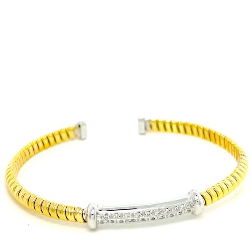 Bracciale Artigianale Unisex  in   Oro Diamante 0.21