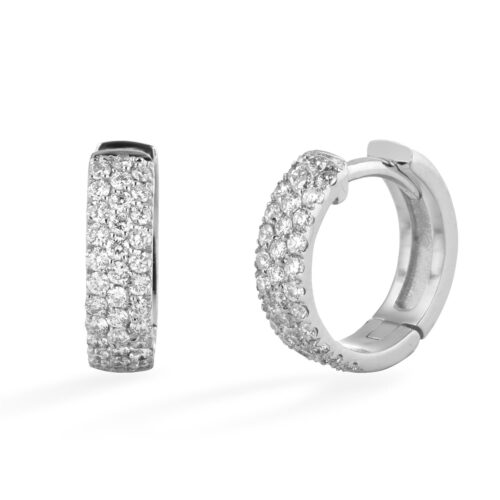 Orecchini Buonocore Donna  in   Oro Diamante 0.40