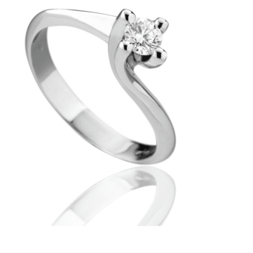 Anello Gianni Carità Donna  in   Oro Diamante 0.39