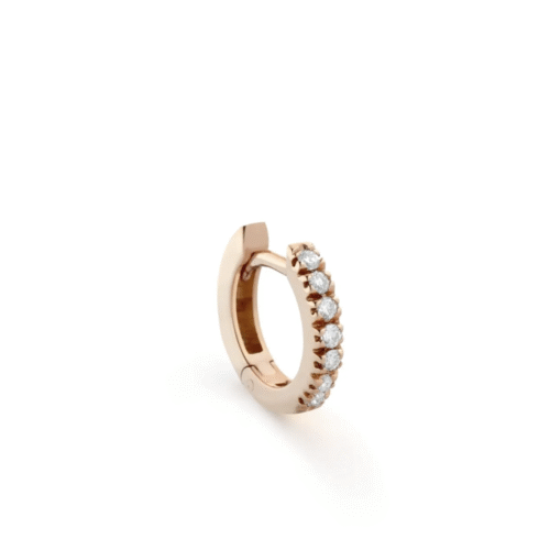 Mono orecchino Buonocore Donna  in   Oro rosa Diamante 0.05